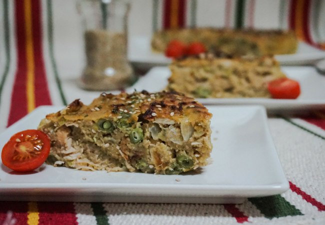 torta de frango batata-doce