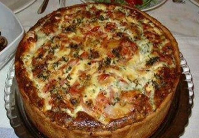 receita de quiche de três queijos