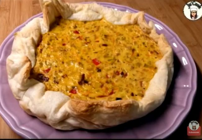 quiche sem gluten de atum