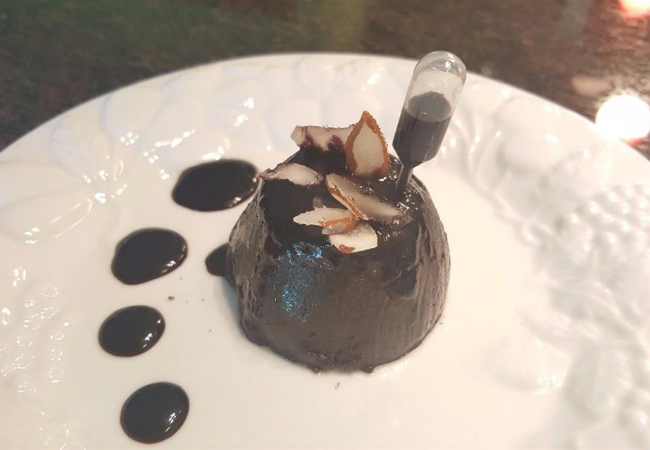 quindim de liquidificador de  açaí