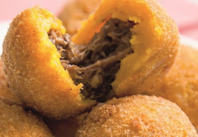 rabada com agrião no bolinho