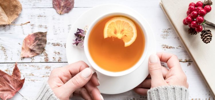 receitas de chá de folha de laranja