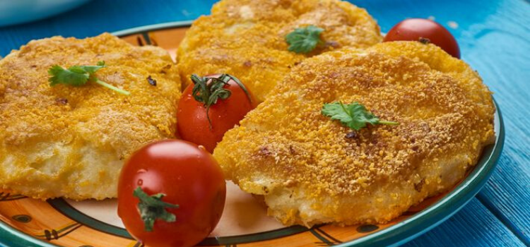 batata à milanesa com parmesão