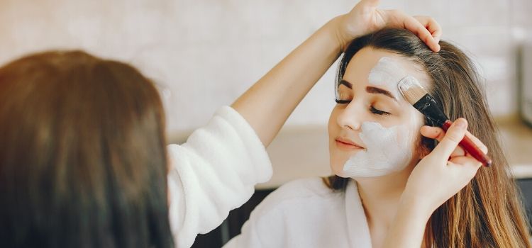 receita de máscara de argila branca para pele