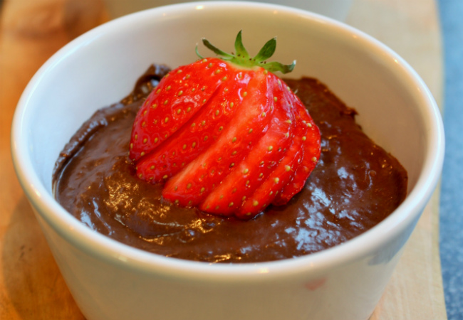 receita de mousse de chocolate com morango