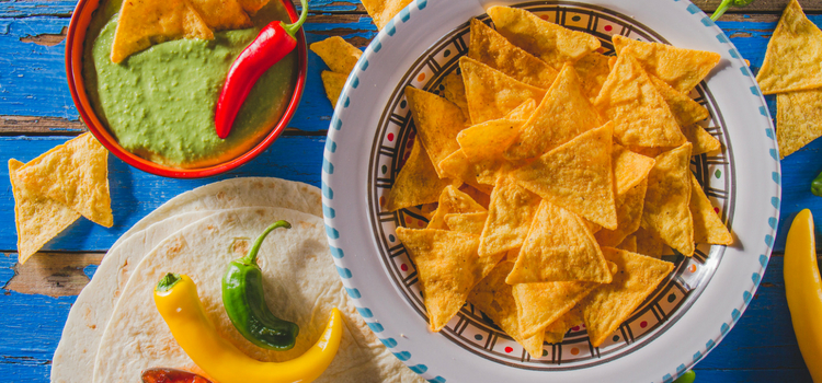 receita mexicana de nachos