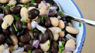 salada de feijão branco