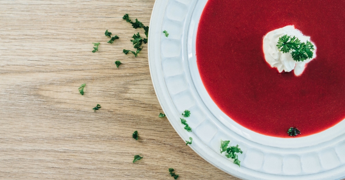 sopa de beterraba