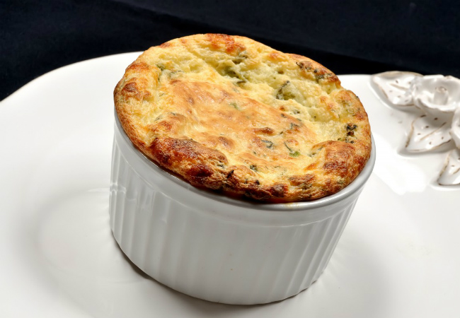 receita de suflê de chuchu com camarão