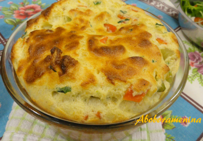 receita de suflê de chuchu com cenoura