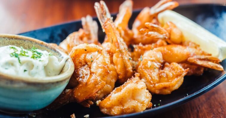 camarão ao alho e óleo