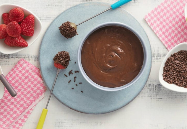 receitas com leite moça fondue