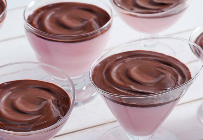 receitas com leite moça mousse de morango com chocolate