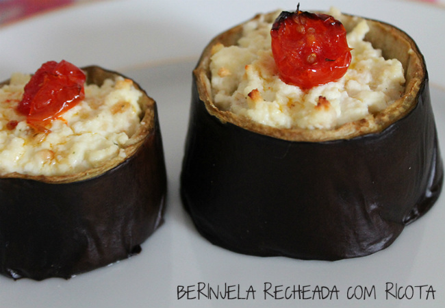 receitas com ricota berinjela recheada