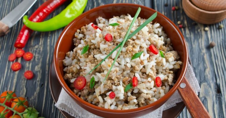 como fazer arroz com carne moída