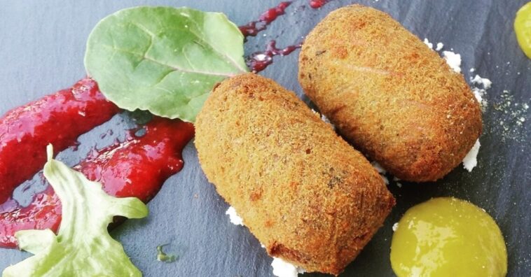 bolinho de arroz com bacalhau