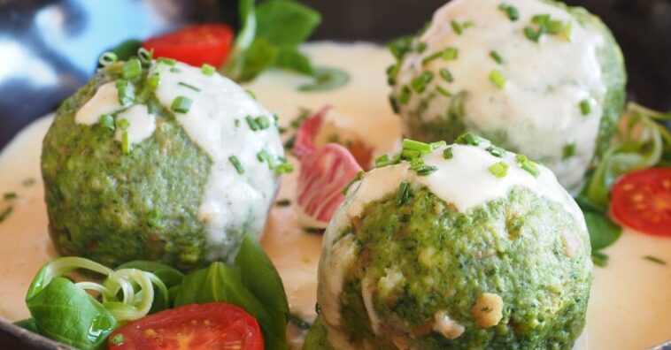 bolinho de espinafre assado