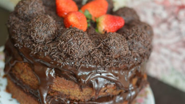 bolo de chocolate recheado