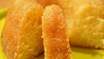 bolo de fubá com laranja