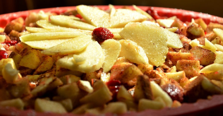 bolo de maçã sem farinha