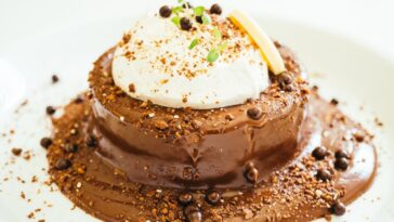 bolo-pudim de chocolate