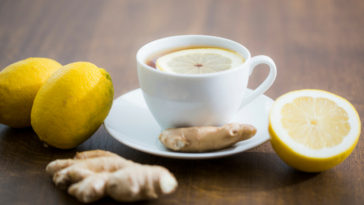 chá verde com gengibre