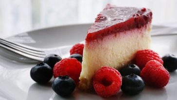 cheesecake de frutas vermelhas