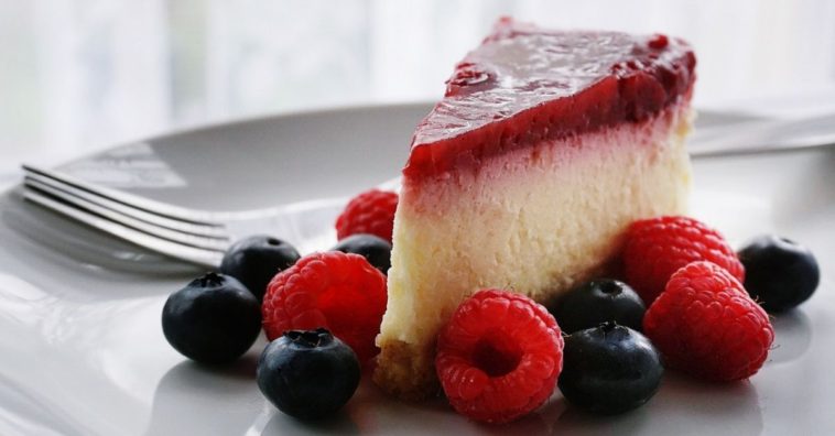 cheesecake de frutas vermelhas
