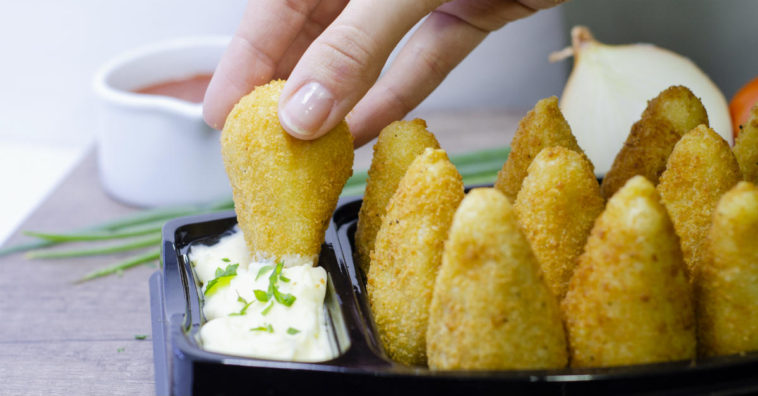 coxinha de liquidificador