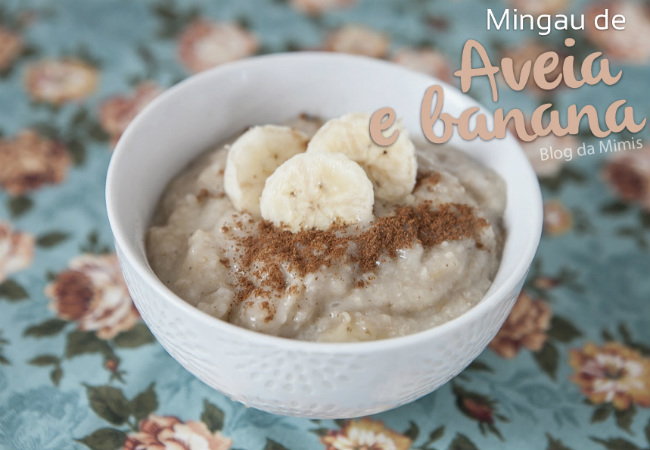 receitas de mingau de aveia com banana