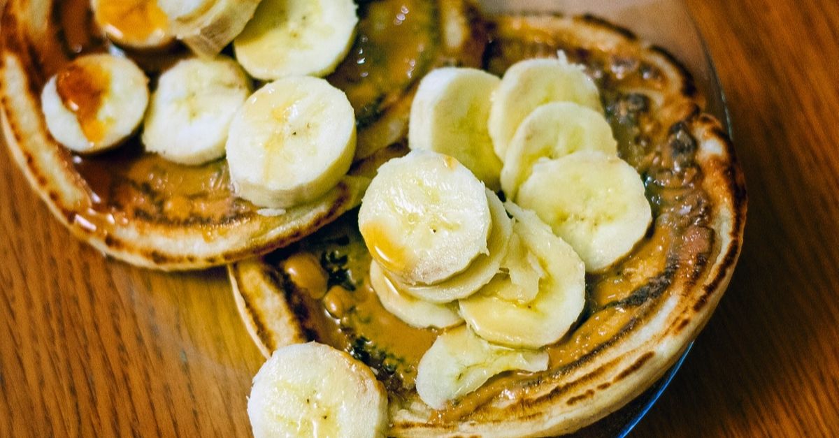 panqueca de banana e aveia