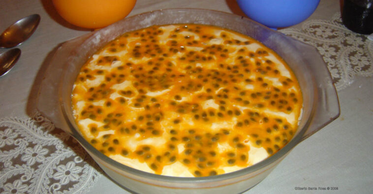 como fazer pavê de maracujá