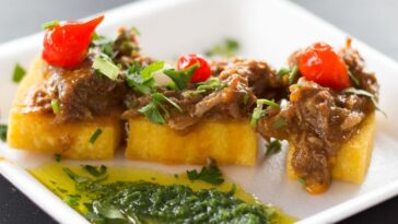 rabada com polenta
