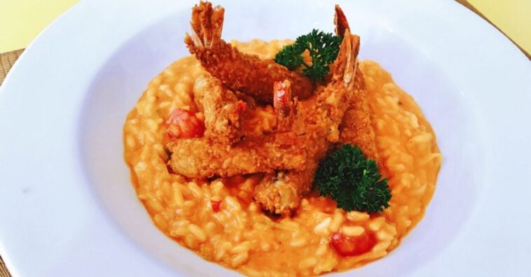 risoto de frutos do mar