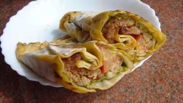 rocambole com massa de pastel