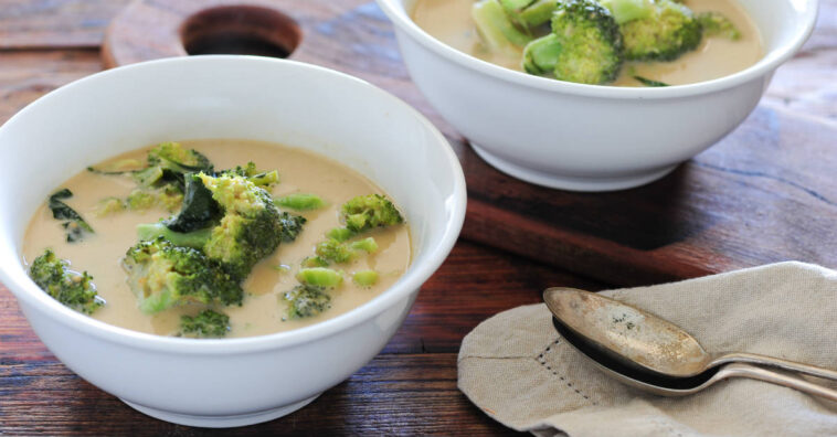 sopa de brocolis
