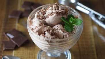 sorvete de chocolate