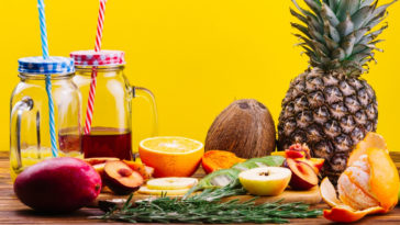 suco verde com abacaxi