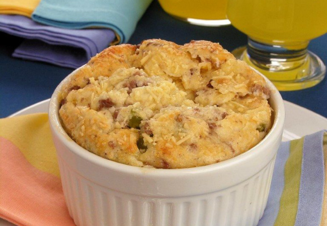 receitas de suflê de batata com carne moída