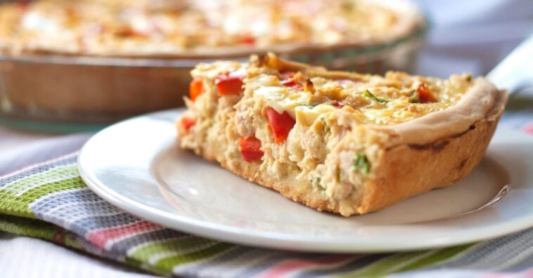torta de presunto e queijo