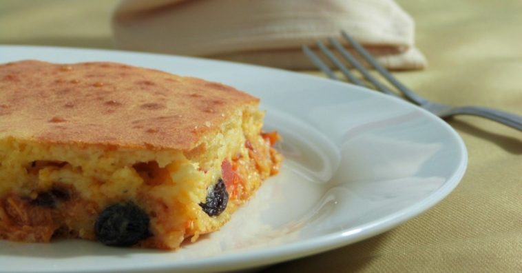 torta de salsicha de liquidificador