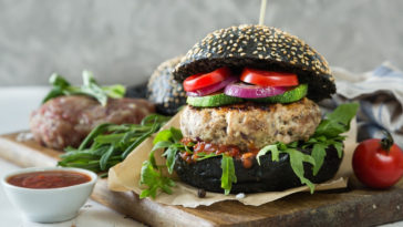 hambúrguer de grão-de-bico