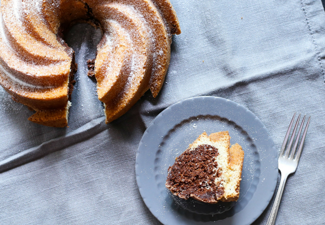 receitas sem lactose de bolo mármore