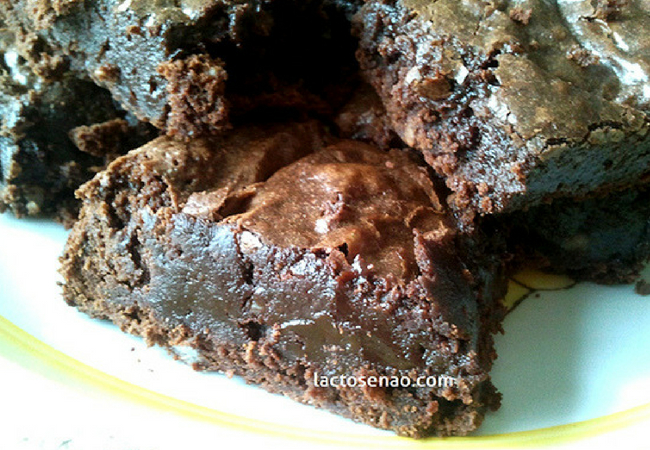 receitas sem lactose como fazer brownie