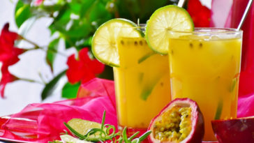 suco de maracujá com leite