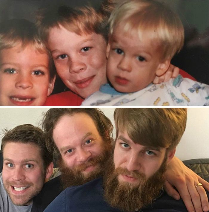 reconstituições de foto família barba