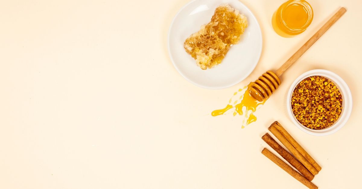 máscara de mel com canela