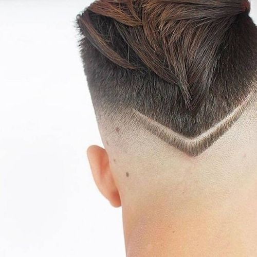 tipos de risco no cabelo masculino