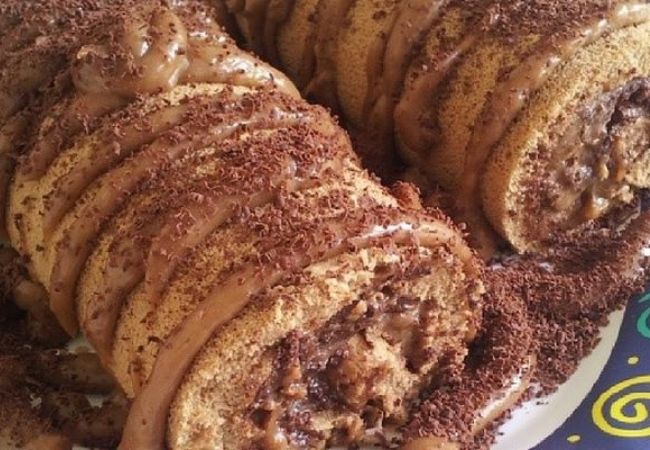 rocambole doce de café