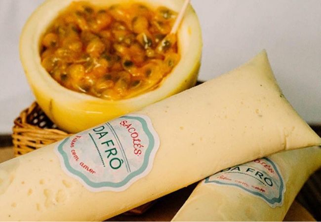 sacolé gourmet de maracujá